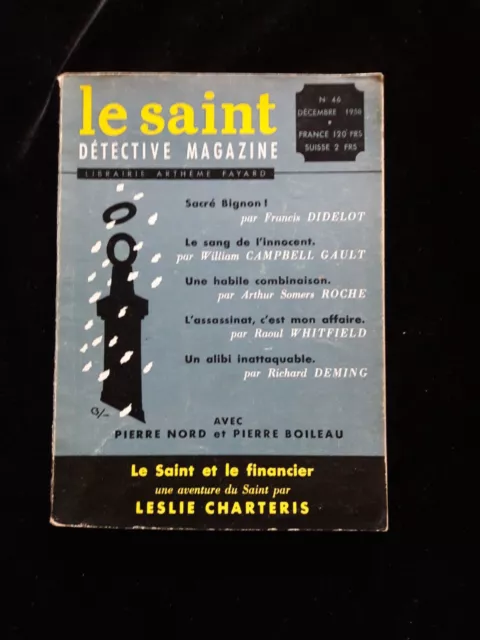 Le Saint Detective Magazine 46 12/58 Leslie Charteris Litterature/Polar/Policier