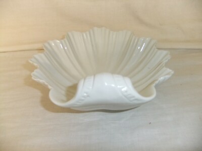 Carlton C4 Poterie Carlton Ware W & R Tôt 20th Circa Blanc Coque Service Plat Gaufré 