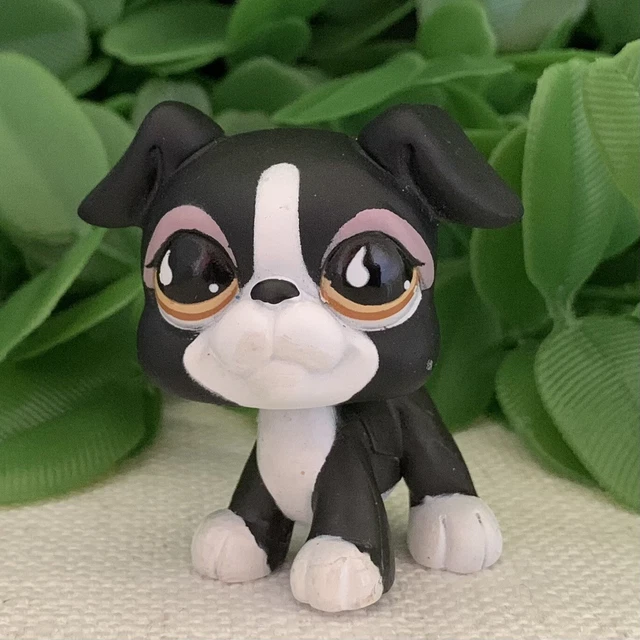 Figurine Littlest Pet Shop LPS #825 Et #826 - Canard Et Chien Boxer - Occasion