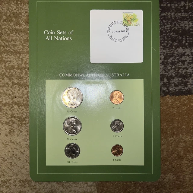 FRANKLIN MINT Coin Sets Of All Nations Volume 1 (PRC Yuan 5,2,1 + Info Cards) 14