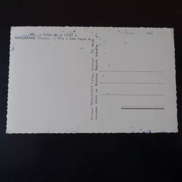 CPA of / The Doubs - Valley Of La Loue - Villafans - Villa Without Manner 2