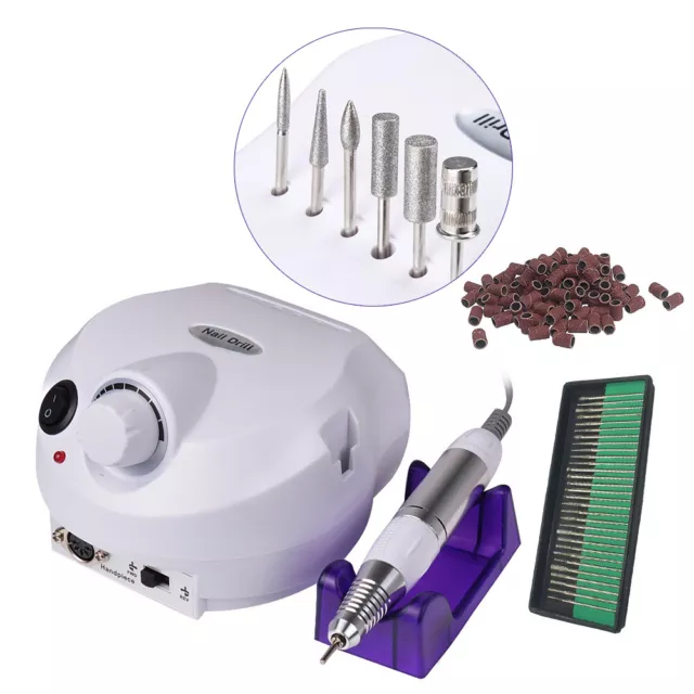 Profi Elektrische Nagelfräser Nagelfeile Nagelfraser Nail Maniküre Set 25000 RPM