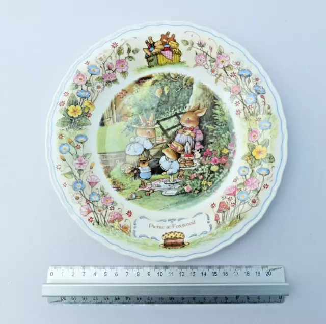 Wedgewood Foxwood Tales 'Picnic at Foxwood' Brian Paterson Collectable Plate