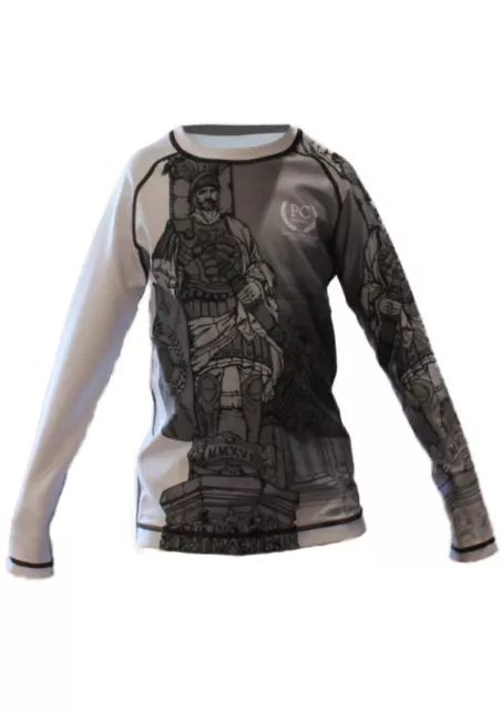 Kid's BJJ Rash Guard - Praetorian Statue Long Sleeve