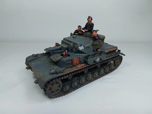 King & Country WW2 Panzer IV German Tank allemand + 5 figurines FOB 039