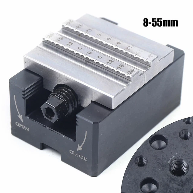 1x CNC Self-centering Vise Fixture CNC Machining Tool 8-55mm/50-75mm Processor