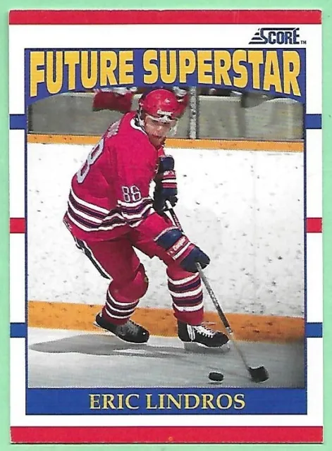 1990-91 SCORE Hockey Future Superstar Eric Lindros RC #440