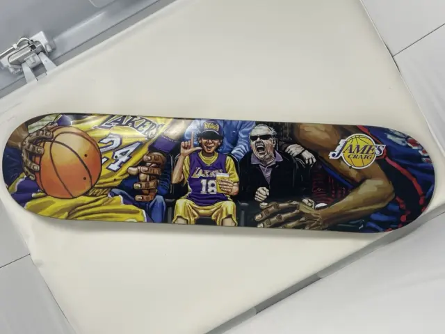 Los Angeles Lakers James Craig Blind Resin-8 Skateboard Deck With Kobe Bryant