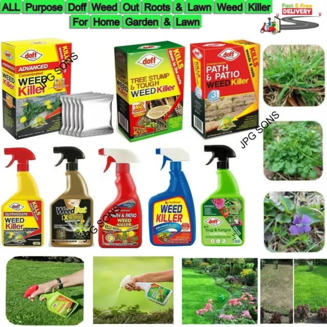 Doff Weed Killer Extra Tough For Tree Stump PestShield Glyphosate Path & Patio