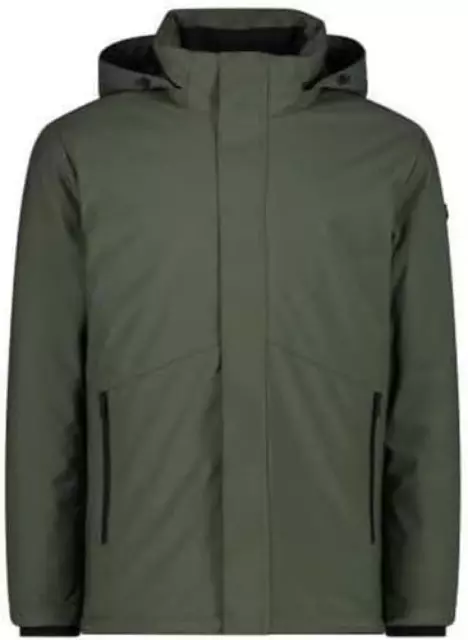 (TG. 54) CMP - Giacca in light softshell da uomo con cappuccio removibile, Oil G