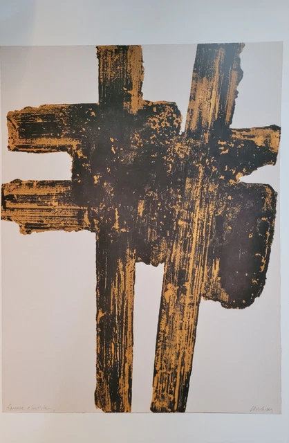 Pierre Soulages | Affiche d'exposition : Musée d'Art Moderne, 1967