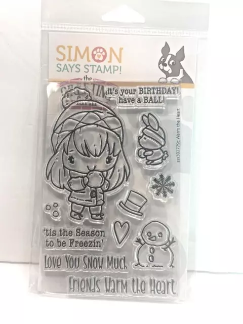 Simon Says Stamp and Greeting Farm Stamptember Warm The Heart Stamp and Die Set