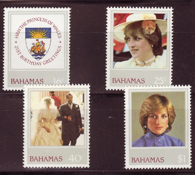 Bahamas Sc# 510-513 Princess Diana Birthday - Mnh