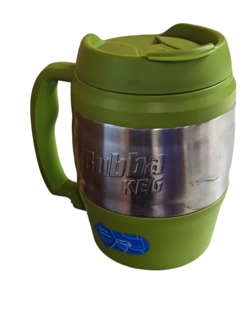 BUBBA KEG 52oz Ounce Insulated Travel Mug, Green, Lid Stainless Steel