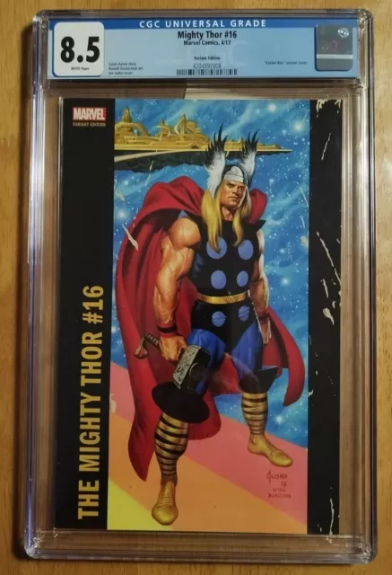 Mighty Thor #16 CGC 8.5. 2017 Aaron/ Dauterman Cover B 🔨🔥