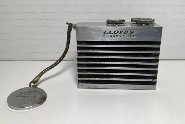 Vintage Lloyd's Micro Miniature Pocket Radio 9 Transistor 6K89B Japan 713
