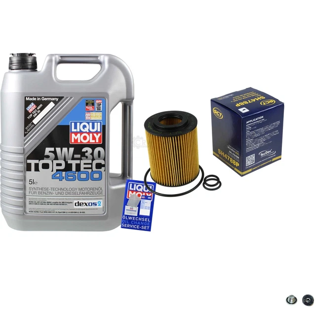 Sct Germania Filtro Olio 5 L Liqui Moly 3756 Top Tec 4600 5W-30 per Filtro Opel
