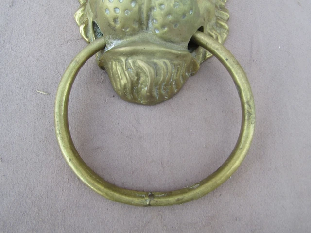 Heurtoir de porte d'entrée REIMS en laiton nickelé mat