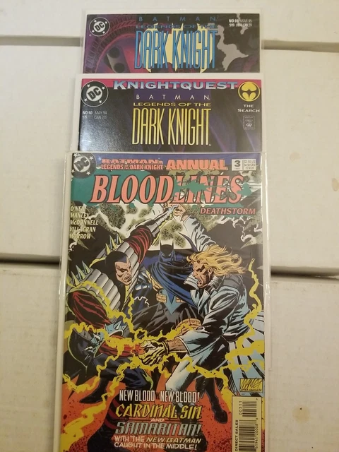 Batman Legends Of The Dark Knight Lot Of 3 Annual 1993,#60 1994,#69 1995 NM