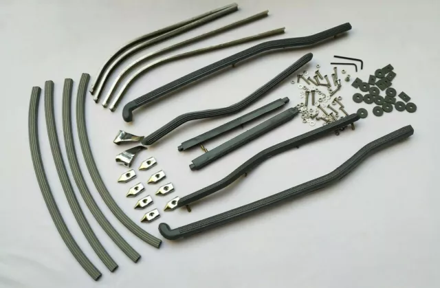 Lambretta Gp Grey Floor Runner Kit + Channels / End Cap & Fixings @Us 2