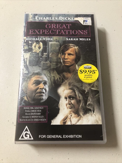 Great Expectations - Michael York, Sarah Miles -  Vhs Video . Charles Dickens