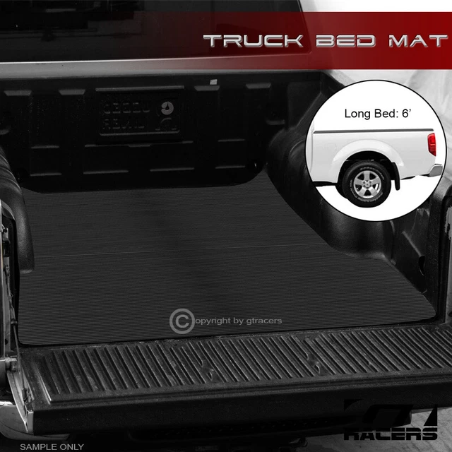 For 2005-2021 Nissan Frontier 6'/72" Rubber Truck Bed Floor Mat Carpet Liner V2