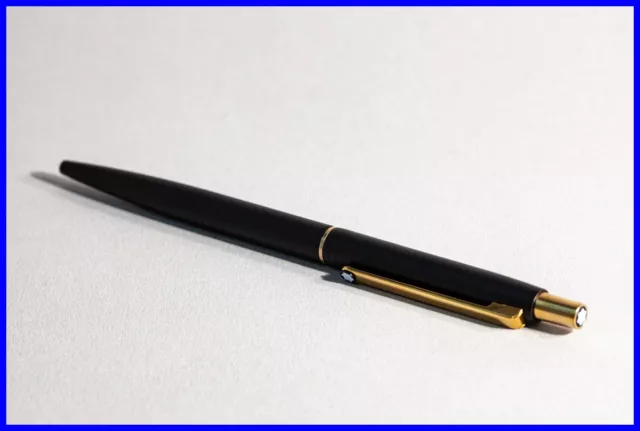 schöner MONTBLANC Kugelschreiber SL (SlimLine) Serie in Schwarz & Gold