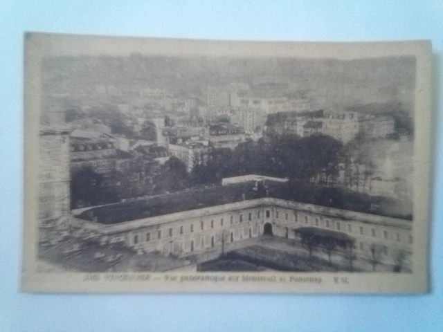 CPA. Vincennes. Vue panoramique sur Montreuil et Fontenay