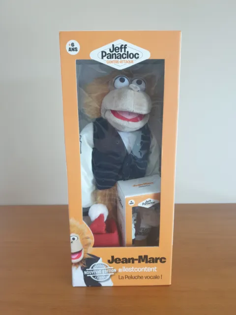 Grande Peluche SINGE Chimpanzé Marionnette JEAN-MARC JM JEFF PANACLOC