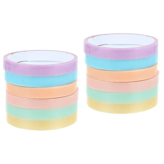 12 uds divertidas prácticas cintas adhesivas de colores juguetes de descompresión