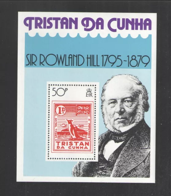 1979 TRISTAN DA CUNHA Sc# 263 {STAMP on STAMP} SOUVENIR SHEET MINT NEVER HINGED