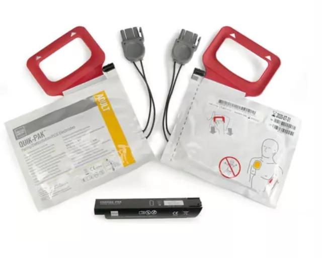 Physio-Control AED LIFEPAK CR Plus/EXPRESS CHARGE-PAK w/2 sets electrode pads