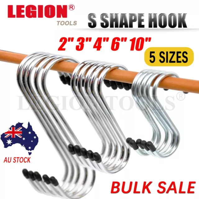 Steel S Shape Hooks Kitchen Hanger Rack Clothes Hanging Plant Holders