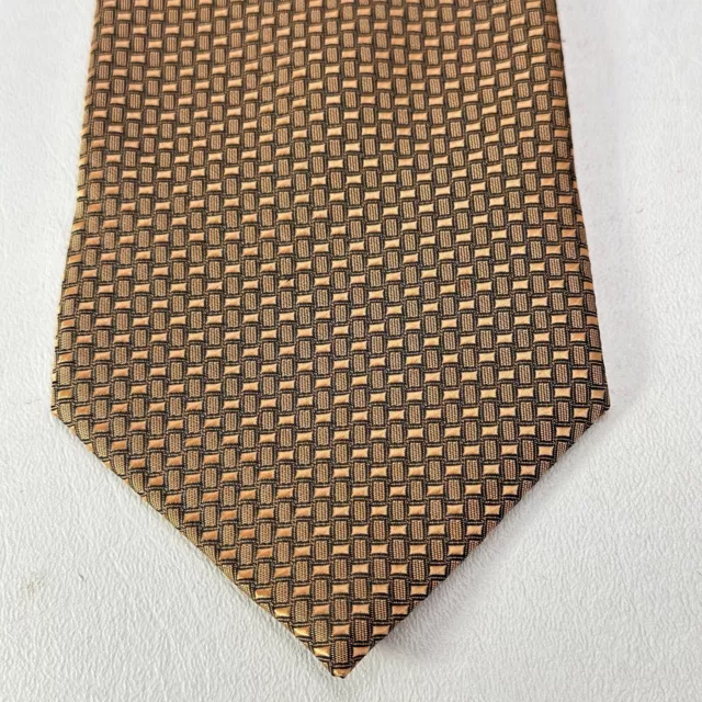 GIORGIO ARMANI TIE Mens 58 in Italian Silk Copper Metallic Weave ...