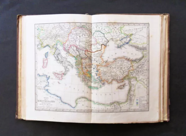 MAPPA ANTICA CARTA Mediterraneo Oriente Spruner Atlante storico-geografico  1880 EUR 16,00 - PicClick IT