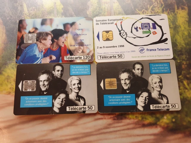 Lot De 10 Télécartes France 50 Ou 120 Unités - Dont Séries Côte Énorme - Collection