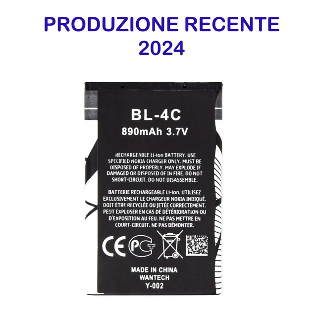 Batteria Compatibile Per Brondi Magnum 4 - 1000 MAh Litio 3,7V, Pari All'Originale - Foto 6