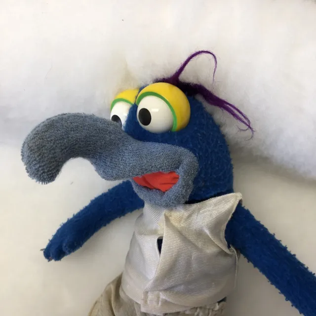 Vintage THE GREAT GONZO Plush 1981 Fisher Price Muppets Stuffed Animal Toy Doll 2