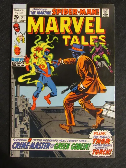 Marvel Tales #21 (1969) Silver Age Spider-Man Green Goblin VF 7.5-8.0 GD73
