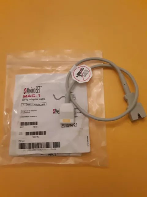 Masimo 1645 LNOP Series to LNC SpO2 ORIGINAL  Extension Cable NEW