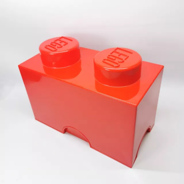  LEGO Brick 4 Knobs Stackable Storage Box, Bright Orange, 5.7  Litre : Toys & Games