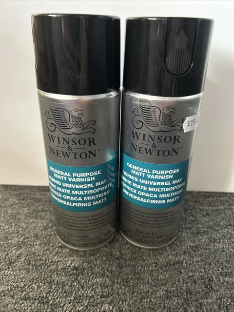 2 latas de barniz mate de uso general Winsor and Newton 400 ml cada una