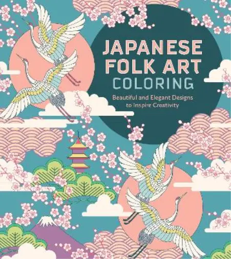 Japanese Folk Art Coloring Book (Taschenbuch)