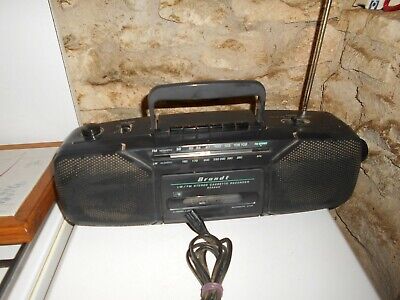 Déco Hi-Fi. dans son jus Vintage Rétro Ancien Radio Cassette K7 Brandt 