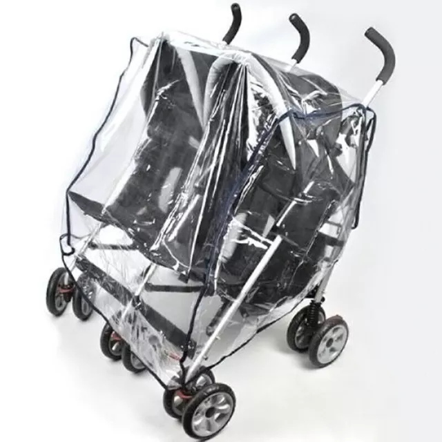 Kids Transparent Universal Double 360 Stroller Rain Side Gift Sitting CS X8R1