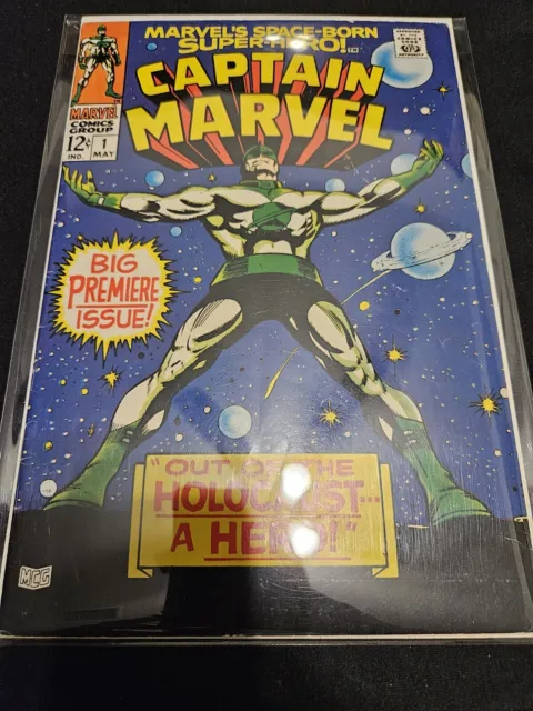 Captain Marvel #1 1st Solo Series 🔑 Marvel Comics 1968 6.5