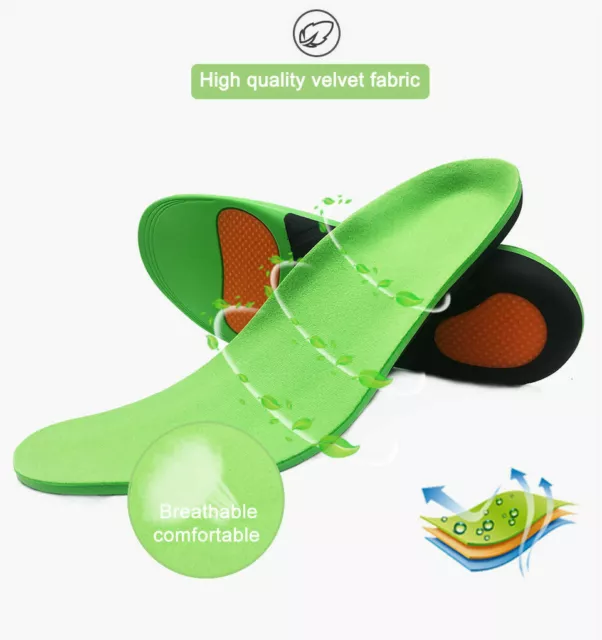 Orthotic Shoe Insoles Insert 1Pair Flat Feet High Arch Support Plantar Fasciitis