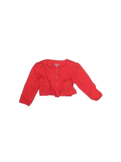 Carter's Girls Red Shrug 3 Months