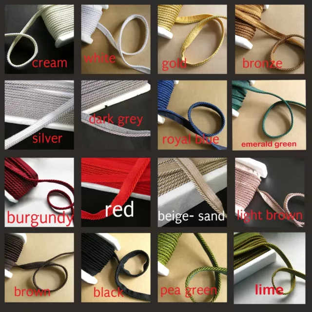 Flanged Piping Cord 5mm Piping For Cushions Upholstery Piping Upholstery Rope