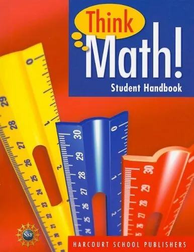 HARCOURT SCHOOL PUBLISHERS THINK MATH: STUDENT HANDBOOK - Hardcover *Excellent*